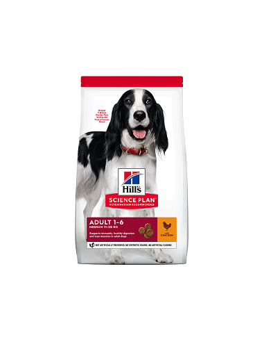 Hill's SP Canine Mediu Adult cu Pui, 2 x 2,5 Kg
