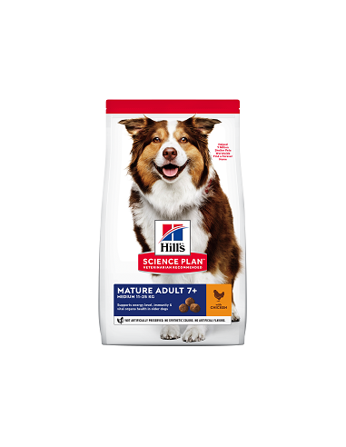 Hill's SP Canine Mature Medium cu Miel, 2 x 2,5 Kg