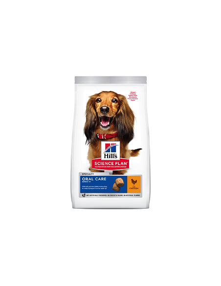 Hill's SP Canine Adult Oral Care cu Pui, 2 x 2 Kg