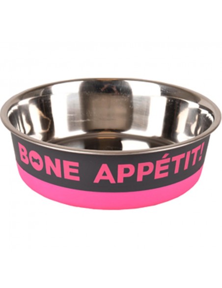 Castron inox Bone Appetit Fuchsia, 400 ml