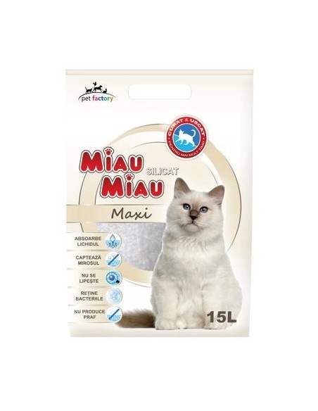 Silicat Miau Miau Maxi, 15L