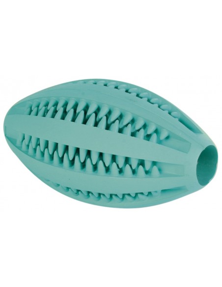 Trixie Jucarie Dentafun Rugby Mentol, 11 cm