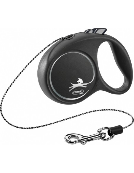 Trixie Lesa Flexi Black Design Snur XS Negru, 3m/8kg