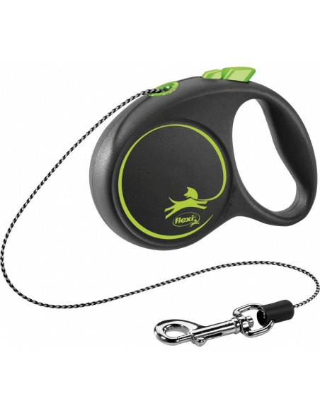 Trixie Lesa Flexi Black Design Snur XS Verde, 3m/8kg