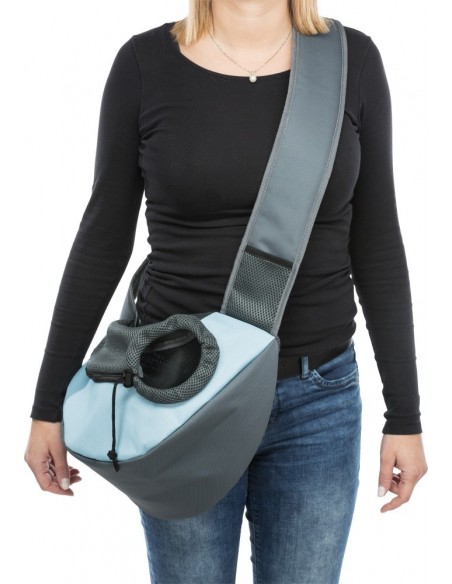 Trixie Geanta Frontala de Transport Sling Gri/Albastru, 50 X 25 X 18 cm