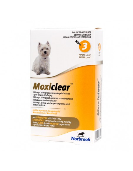Moxiclear Dog 1 pip x 1.0 ml, M 4-10 kg