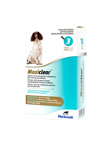 Moxiclear Dog 1 pip x 2.5 ml, L 10-25 kg