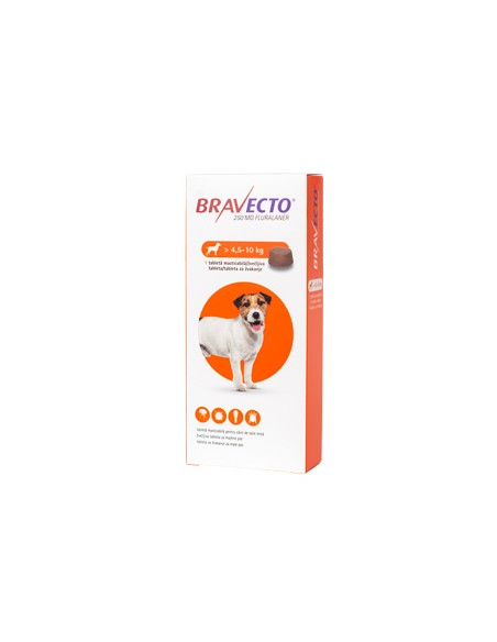 Bravecto Dog 4.5-10 kg, (1 tableta) 250 mg