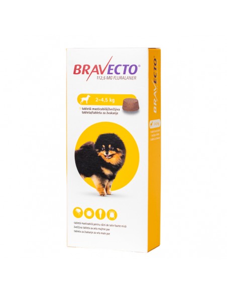 Bravecto Dog 2-4.5 kg, (1 tableta) 112,5 mg