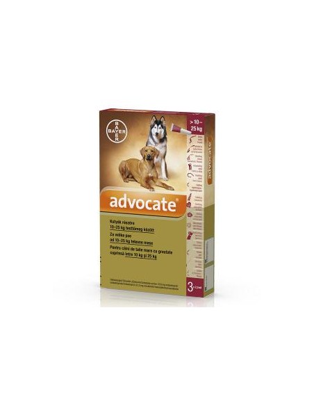 Advocate Dog 10-25 kg, 1 pipeta