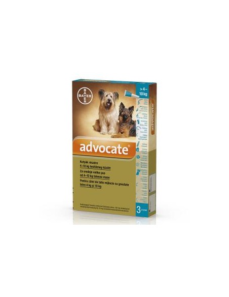 Advocate Dog 4-10 kg x 1 pipeta