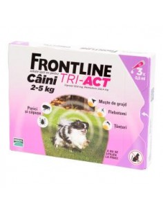 Frontline Tri Act, Caine 2-5 kg, 1 pipeta