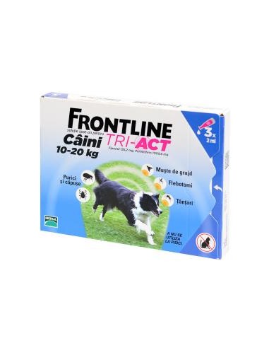 Frontline Tri Act, Caine 10-20 kg, 1 pipeta