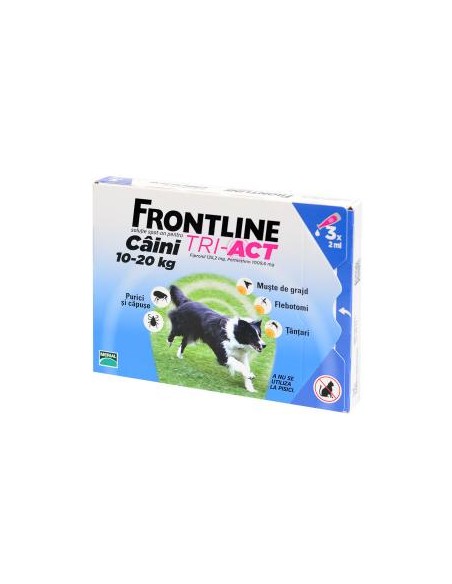 Frontline Tri Act, Caine 10-20 kg, 1 pipeta