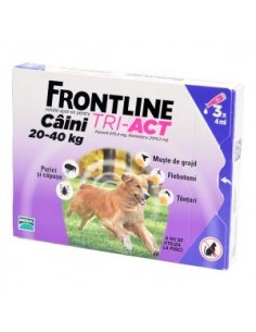 Frontline Tri Act, Caine 20-40 kg, 1 pipeta