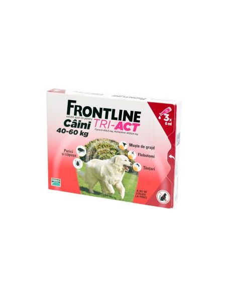 Frontline Tri Act, Caine 40-60 kg, 1 pipeta