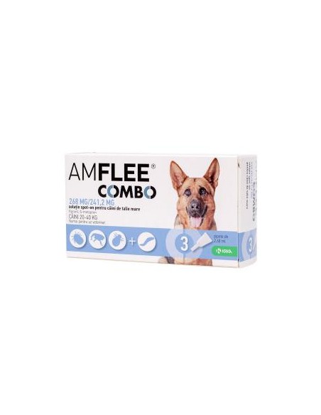 Amflee Combo Dog 268 mg-L (20-40 kg) x 1 pipeta
