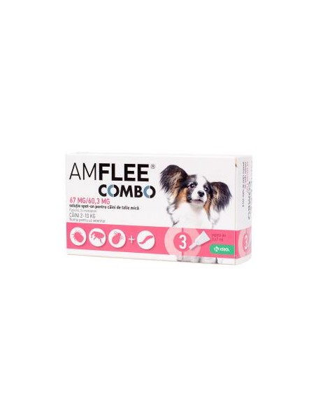 Amflee Combo Dog 67 mg-S (2-10 kg) x 1 pipeta