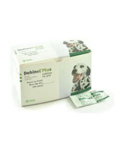 Tablete Dehinel plus caine, 2 tablete