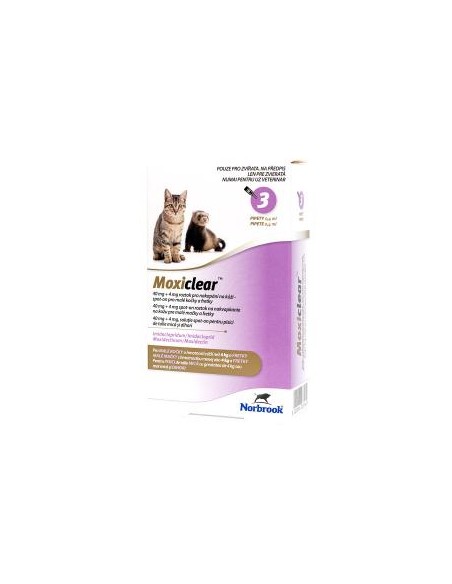 Moxiclear Cat 1 pip x 0.4 ml, S 0-4 kg