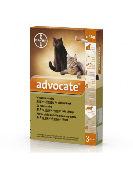 Advocate pisici 0-4 kg, 1 pipeta