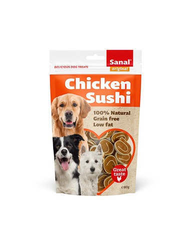Sanal Dog Chicken Sushi Doypack 5 x 80 g