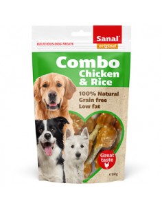 Sanal Dog Combo Chicken and Rice Doypack 5 x 80 g