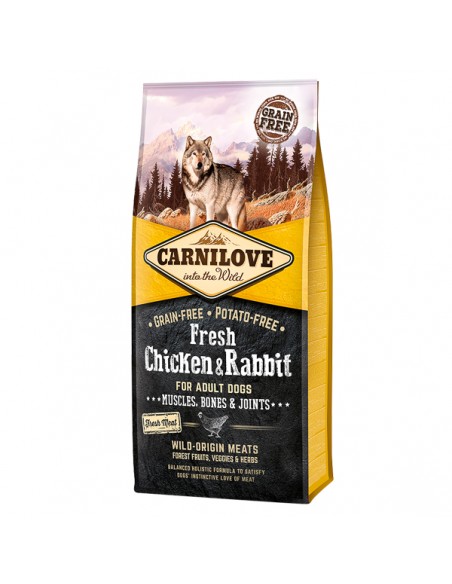 Carnilove Fresh Chicken and Rabbit, Bones and Joints for Adult Dogs 12 kg
