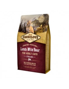 Carnilove Lamb and Wild Boar Cats Sterilised 2 kg
