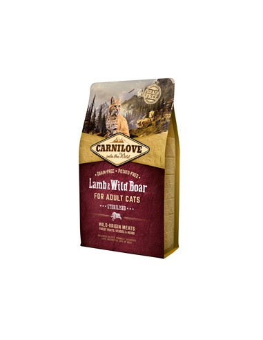 Carnilove Lamb and Wild Boar Cats Sterilised 2 kg