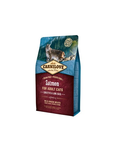 Carnilove Salmon Cats Sensitive and Long Hair 2 kg