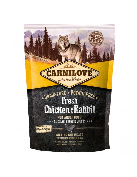 Carnilove Fresh Chicken and Rabbit, Bones and Joints for Adult Dogs 1.5 kg