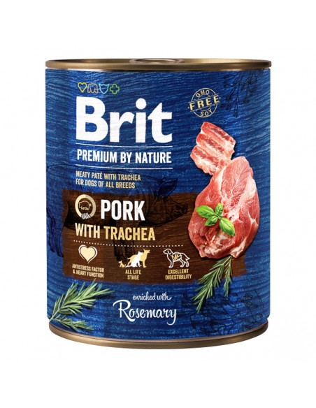 Brit Premium by Nature Pork with Trachea 6 x 800 g