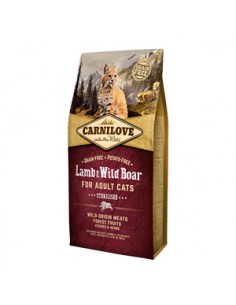 Carnilove Lamb and Wild Boar Cats Sterilised 6 kg