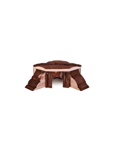 Casuta Lemn Hamsteri cu Rampa 21x7x19 cm