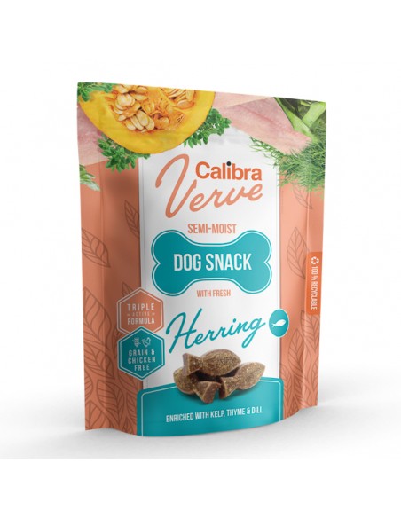 Calibra Dog Verve Semi-moist Snack Fresh Herring 3x150 g