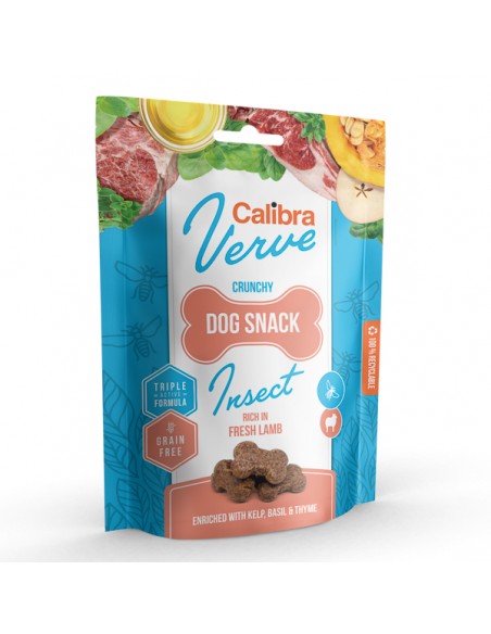 Calibra Dog Verve Crunchy Snack Insect & Fresh Lamb 3x150 g
