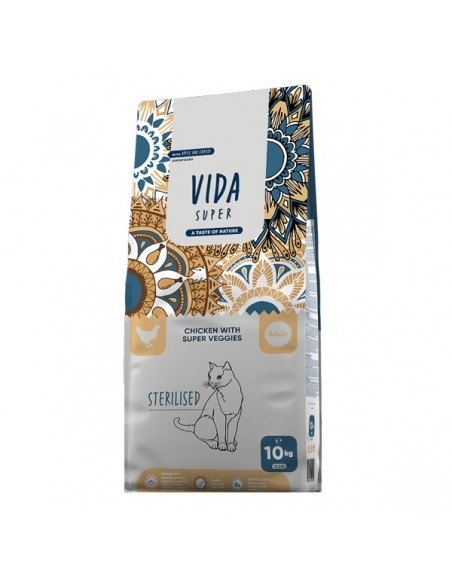 Vida Super cu Pui si Legume Pisici Adulte Sterilizate 10 kg