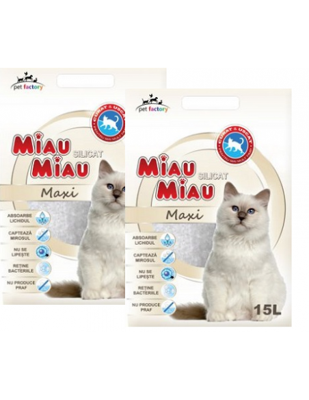 Silicat Miau Miau Maxi 2 x 15L