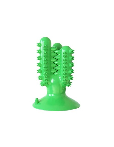 Jucarie caine Silicon Dental Cactus 13x9 cm
