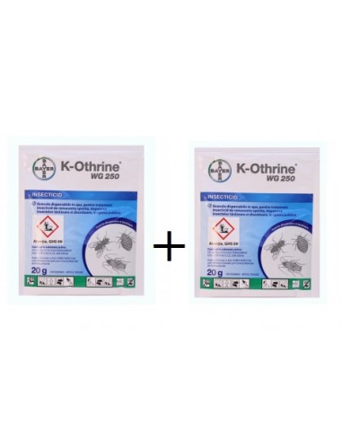 Pachet Insecticid Bayer K-Othrine WG 250, 2 x 20 g