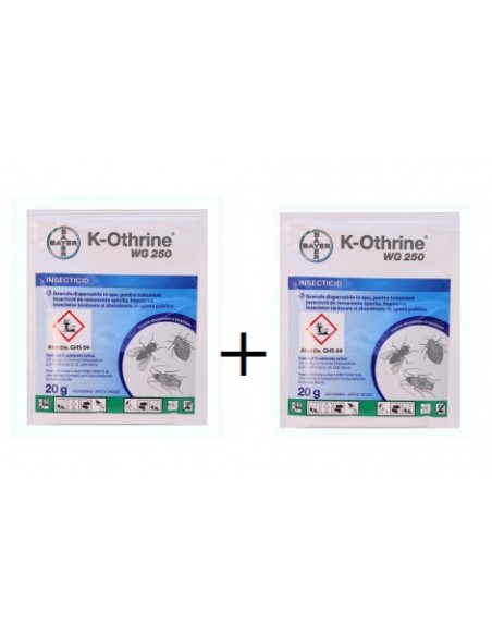 Pachet Insecticid Bayer K-Othrine WG 250, 2 x 20 g