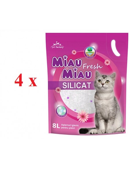 Silicat Miau Miau Floral 4 x 8L