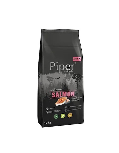 Hrana uscata pentru caini Adulti Piper carne de somon, 12 kg
