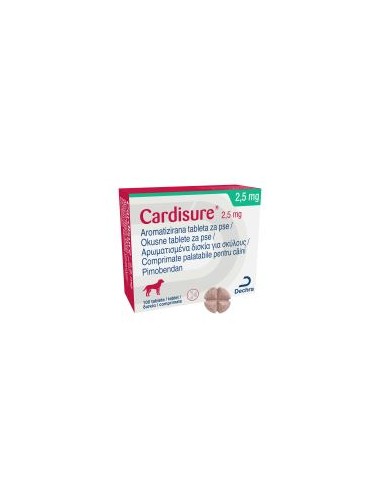 Cardisure 2.5 mg x 100 tablete palatabile