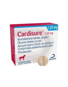 Cardisure 1.25 mg x 100 tablete palatabile