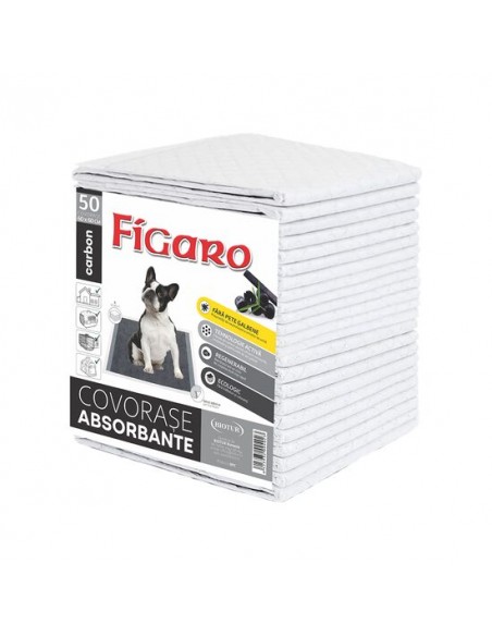 Covoras Absorbant Caini Figaro Carbon (50 buc), 60x60 cm