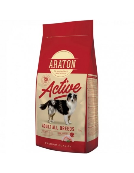 Hrana uscata pentru caini Araton Adult Active, 15 kg