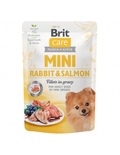 Brit Care Dog Mini Rabbit and Salmon Fillets in Gravy...
