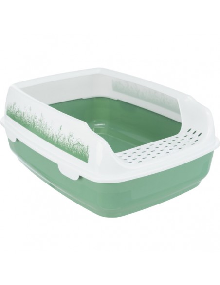 Trixie Litiera Pentru Pisici, Delio Cu Rama, 38 x 20 x 50 cm, Verde/Alb